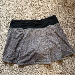 Lululemon Black and Gray Athletic Skirt